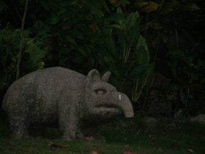 Ylang Ylang yard art (tapir ?)