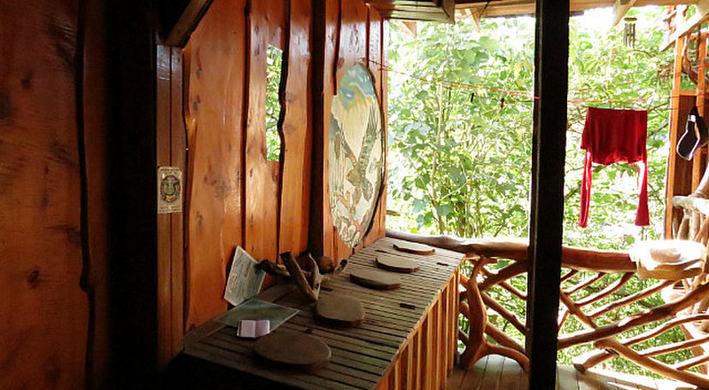 the recycling center inside the hotel 