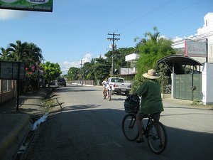 Riding bikes in Puerto Jimenez