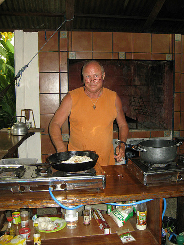 Craig at the stove
