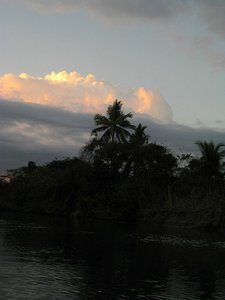 Kayaking after sunset