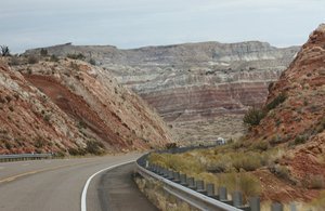 Road back to Kanab and Page