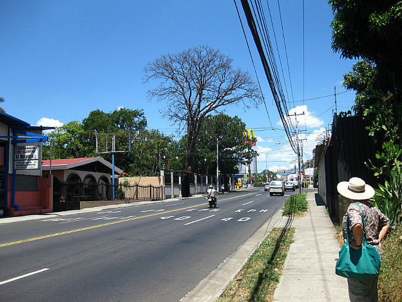 Alajuela suburban street scene