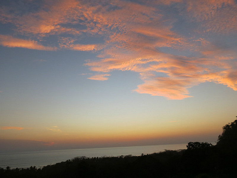 Sunset from  Brisas del Mar in Santa Teresa