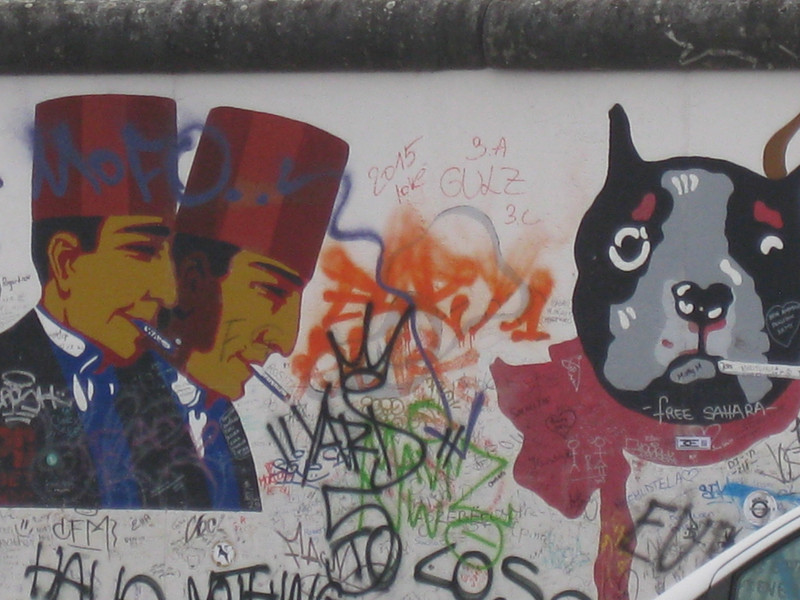 mural on Berlin Wall