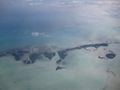 Florida Keys during Flight to Costa Rica