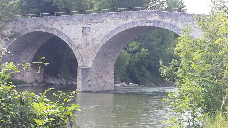 historic bridge across river