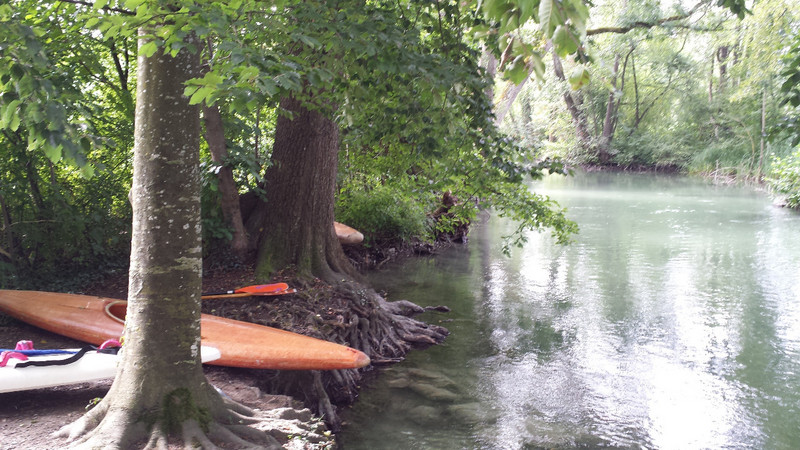 temporary canoe landing