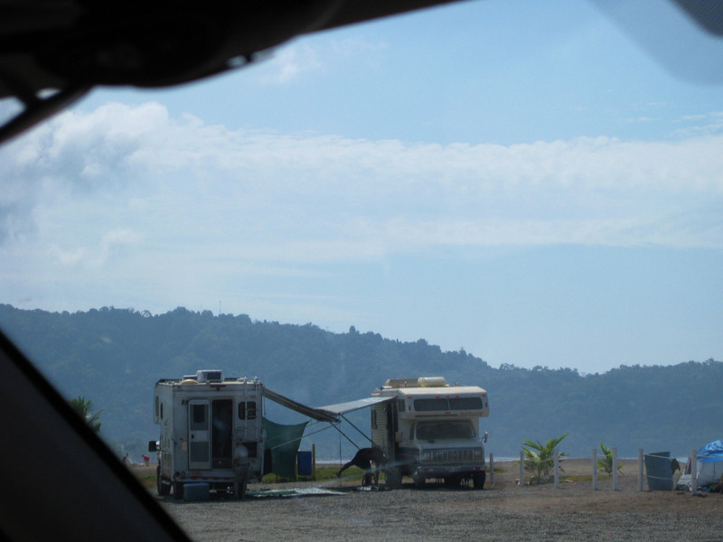 camping on the beach in Jaco