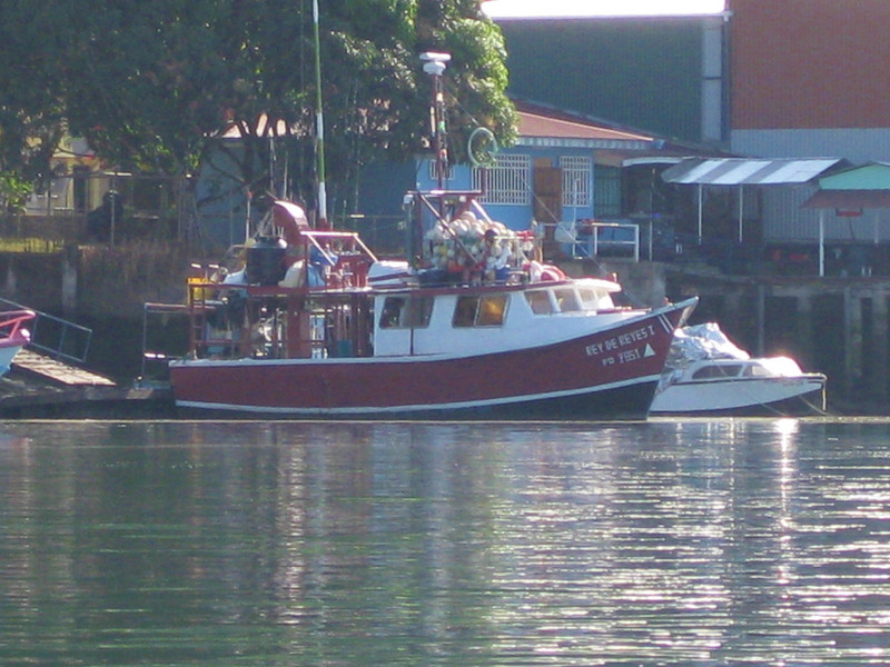 work boats in the harbor