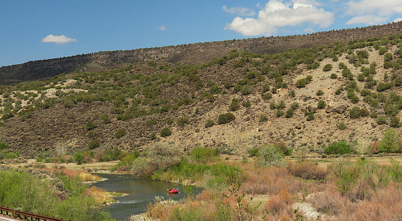 Camping on the Rio Grande near Taos