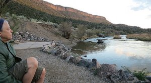 Camping on the Rio Grande near Taos