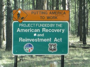 American Recover and Reinv Act work at Jemez Falls