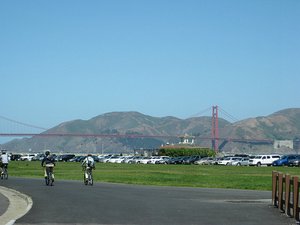 Ride cross Golden Gate Bridge!