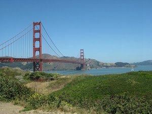 Getting closer to the Golden Gate Bridge