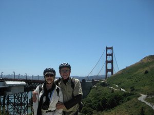 We made it across the Golden Gate Bridge!