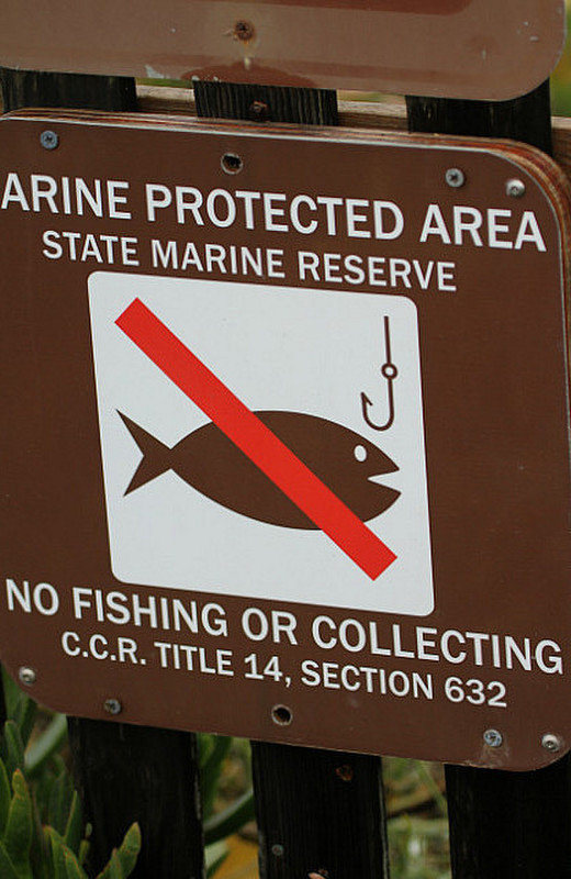 James V. Fitzgerald Marine Reserve signage