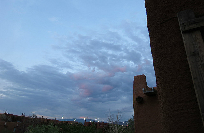 Moonrise at our condo in Santa Fe the day we left.