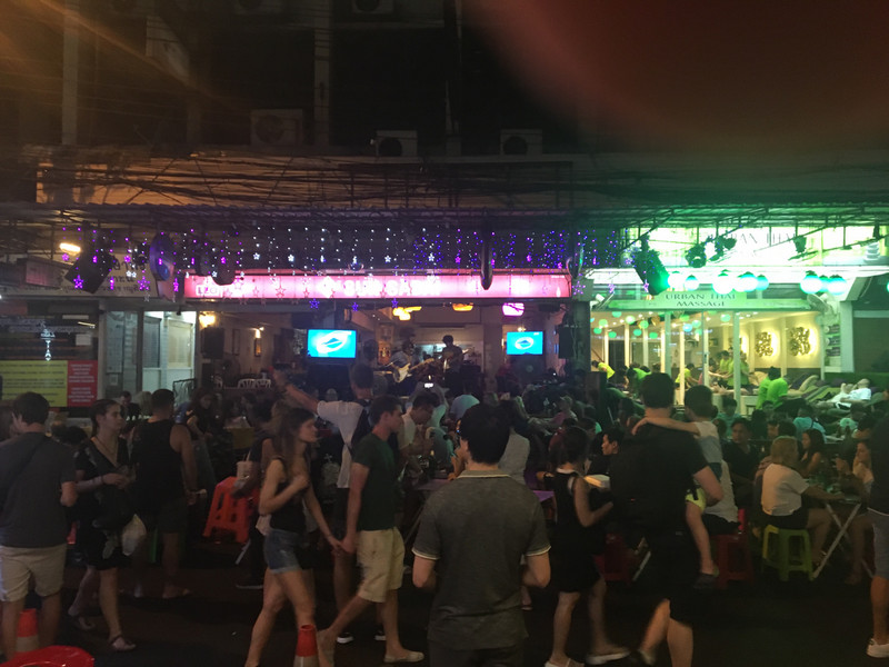 Dancing in the Bangkok Streets to Classic Rock 