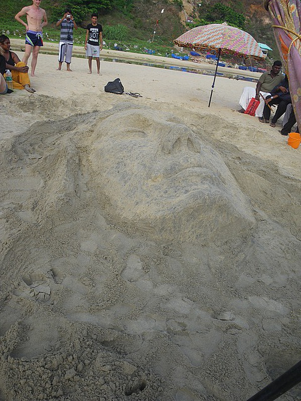 Shiva Sand Sculpture