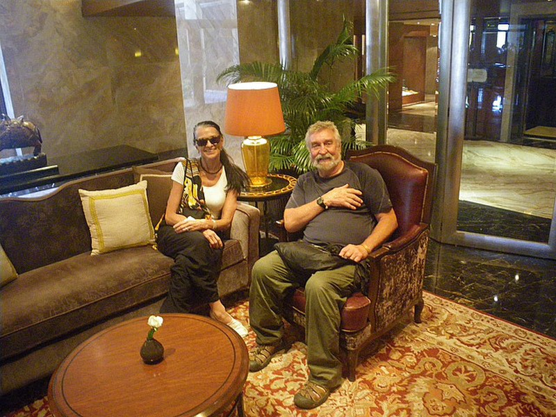 Bev and Stan at the Taj Hotel