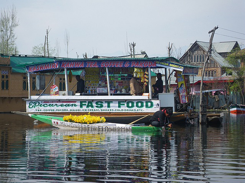 Fast Food Stop on Dal Lake