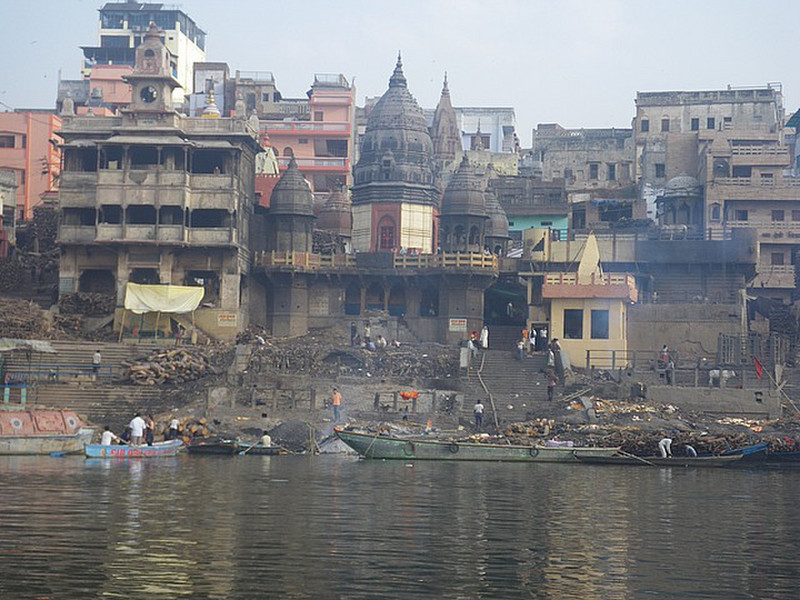 The Main Cremation Ghat on the Ganges