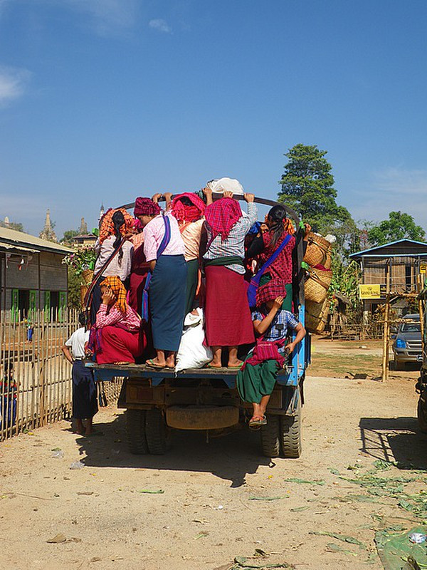 Tribal Women Returning Home After The Market