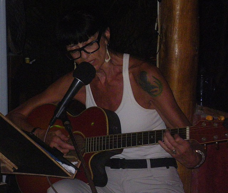 Performing at the Acoustic Music Bar