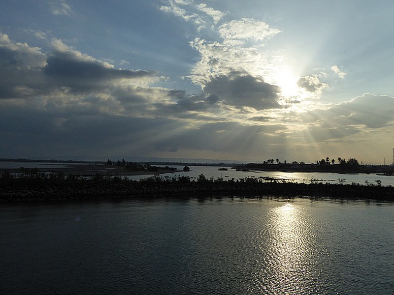 Morning Sunrise Over Banda Aceh Harbour