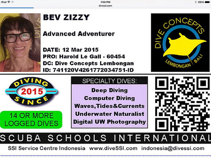 Bev Zizzy - Advanced Adventurer