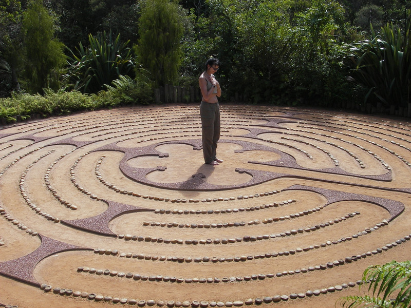 In the Sacred Labyrinth, New Zealand Retreat