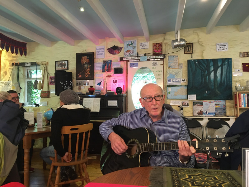 Grandpa playing music in Dingle