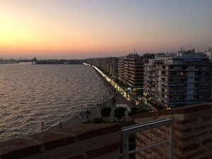 Sunset over Thessaloniki 