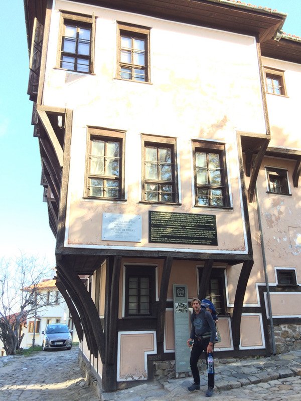 Plovdiv - Famous house of greek merchant. The house tiering is in order to reduce taxes, collected according to the ground floor footprint only