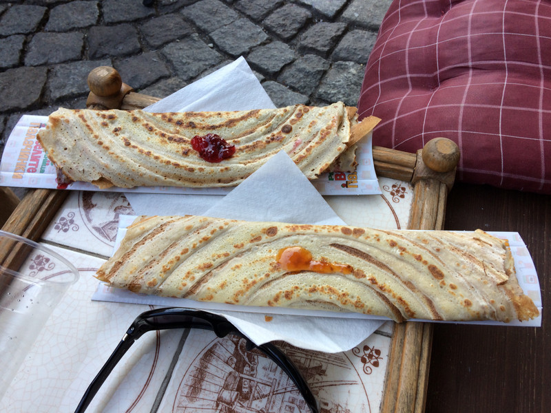 Plovdiv - Afternoon crepes ... yum.