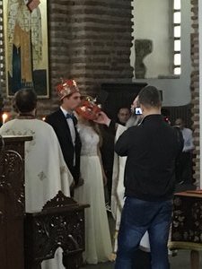 Sofia - Orthodox wedding in progress