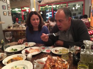 Sofia - Our hosts enjoying dinner