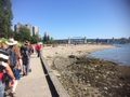 Canada day in English Bay, Vancouver 