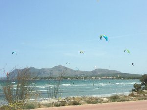 Kite surfing (madness) near Port Alcudia