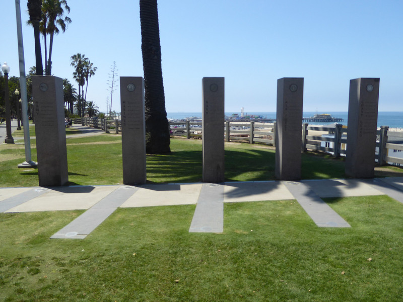 Memorials at Santa Monica