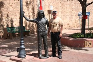 The Glenn Frey Stature in Winslow, AZ