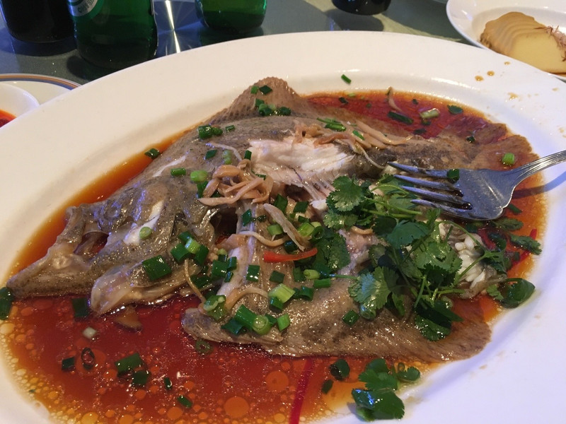 Steamed Turbot fish with Soya sauce!