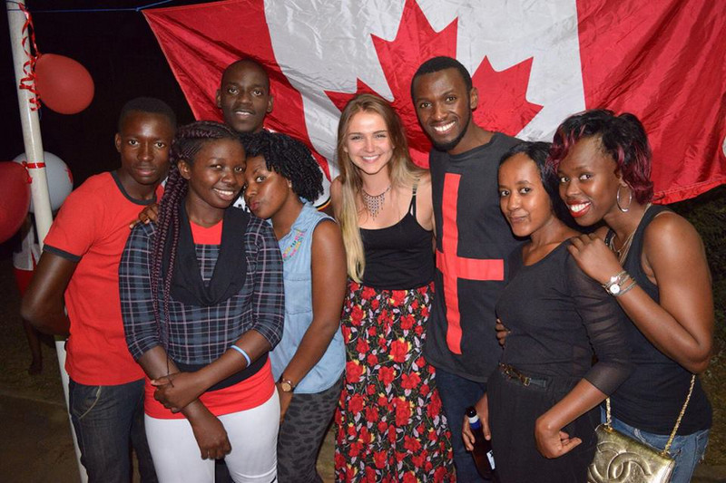 Sydney and her Ugandan Crew