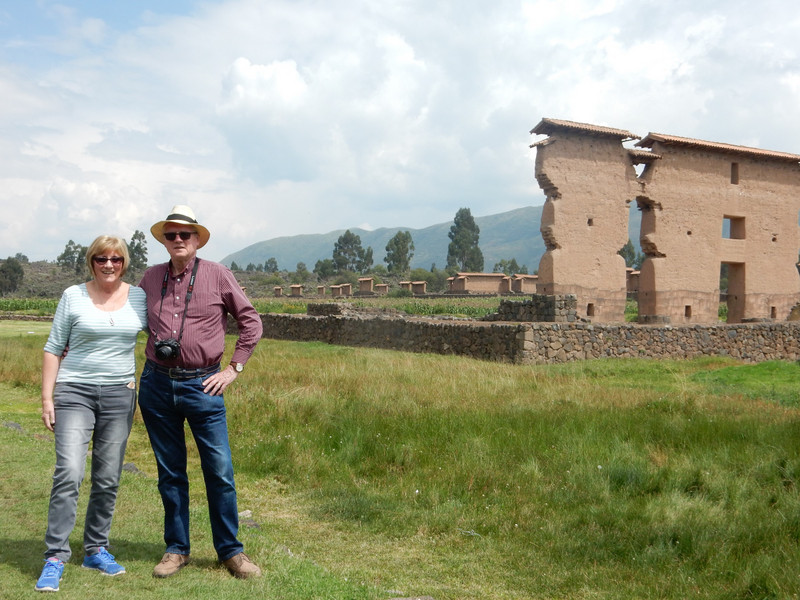 Tiz & Stefan at Raqchi Inca site