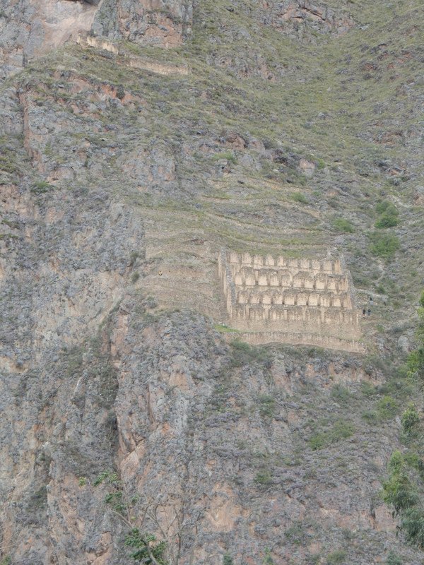 Graves built into the mountain