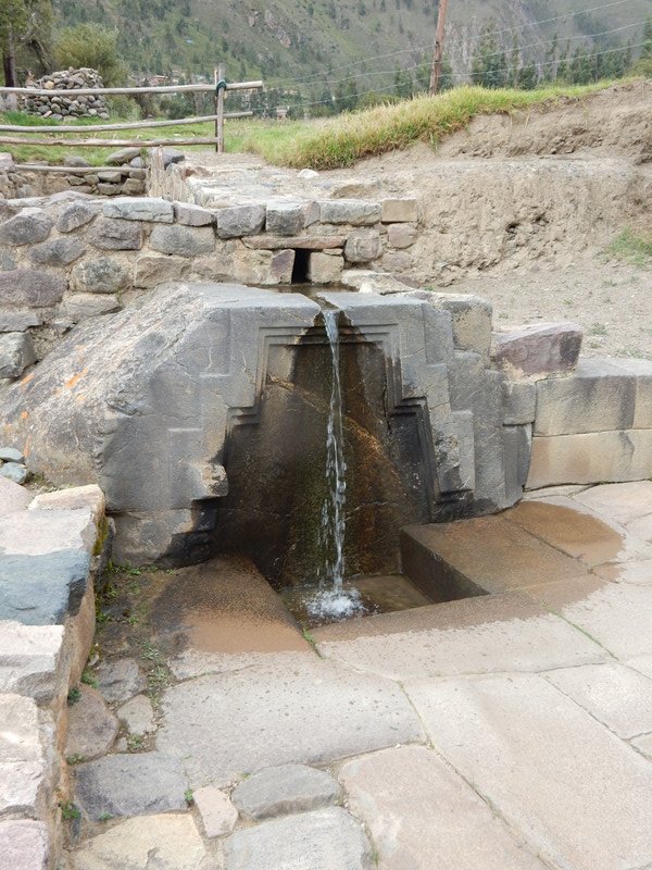 Beautiful Inca water fountain