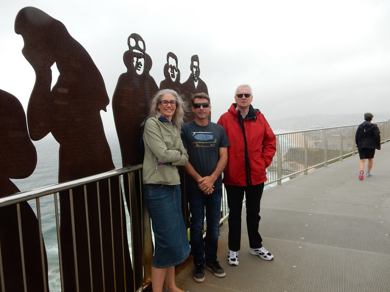 With our guide on Anzac bridge in Newcastle