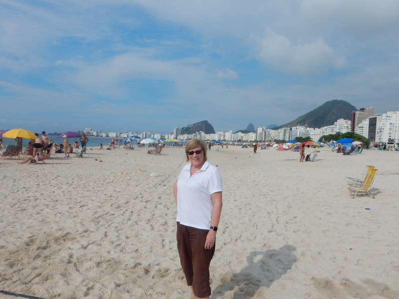 Tiz on Copacabana beach