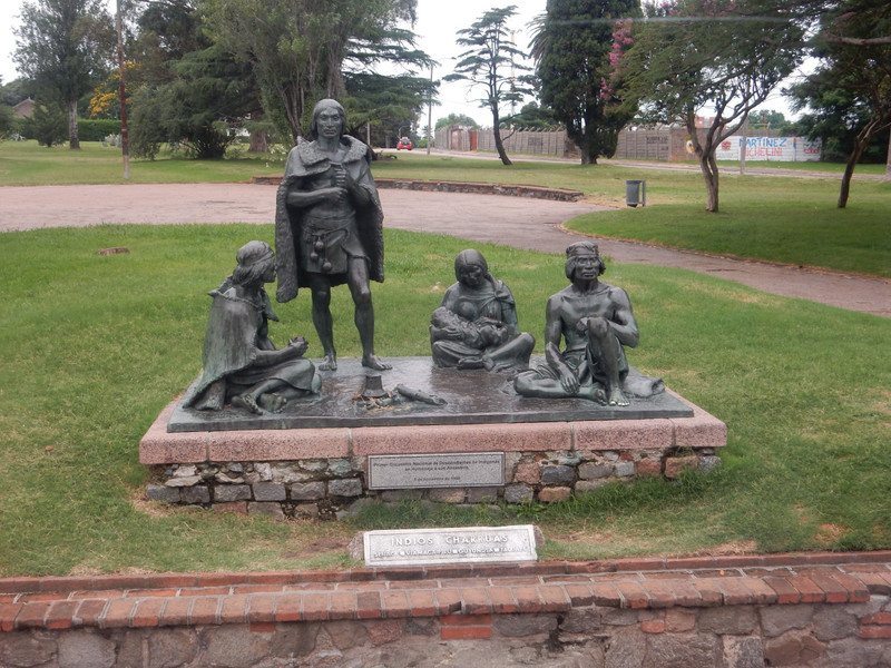 Sculpture of native indians